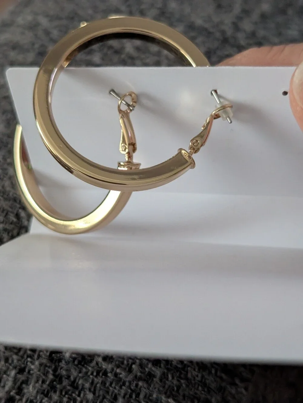 Nordstrom Shiny Gold Chunky Hoop Earrings